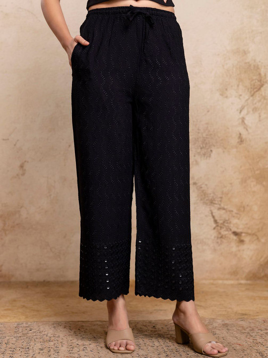 FERANOID Women Knitted Palazzos