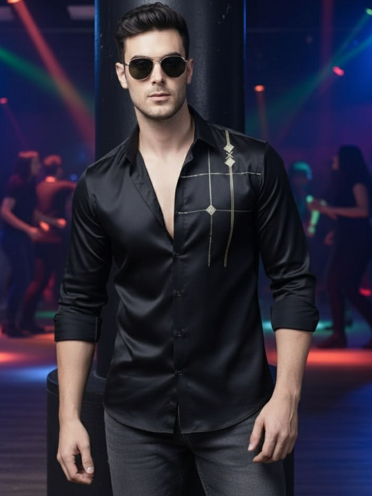 INDOPRIMO Men Standard Party Shirt