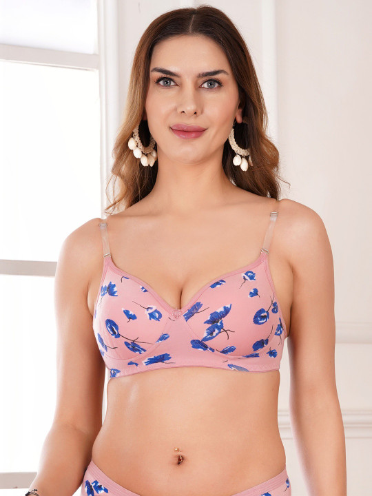 Liigne Floral Bra Full Coverage Lightly Padded
