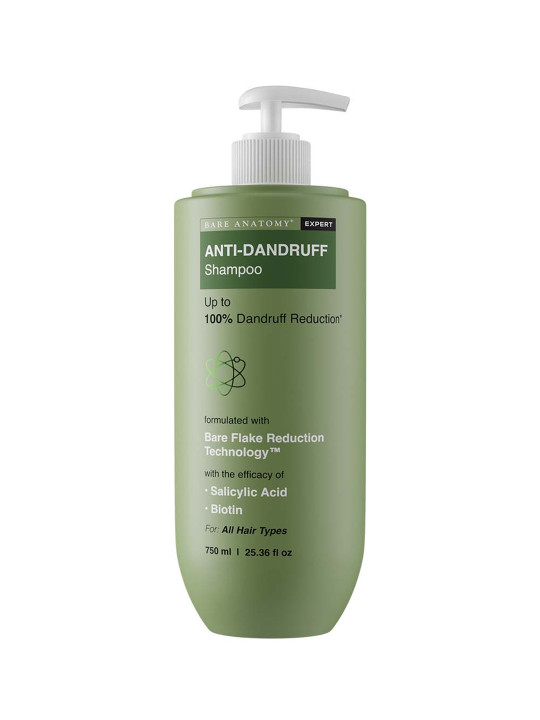 Bare Anatomy Anti-Dandruff Shampoo with Salicylic Acid + Biotin & Menthol 750ml