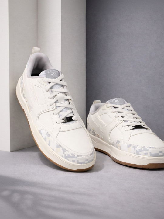 WROGN Men Colourblocked PU Sneakers