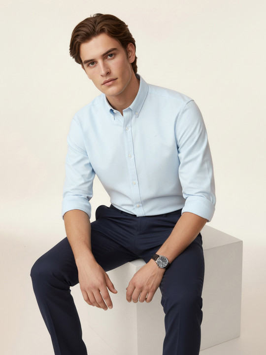 Nautica Pure Cotton Slim Fit Formal Shirt