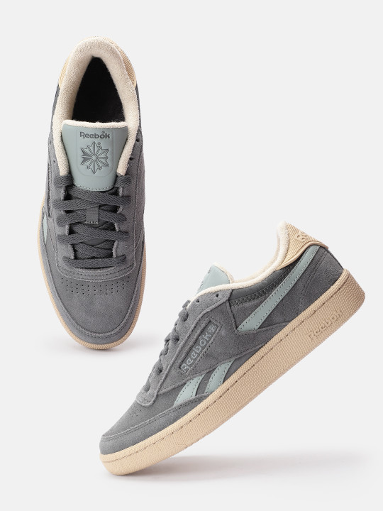 Reebok Unisex Suede Printed Club C Revenge Vintage Sneakers