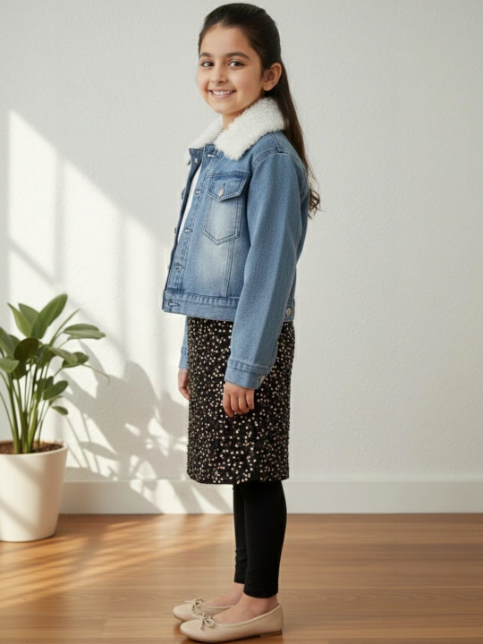 Aarika Girls Denim Jacket