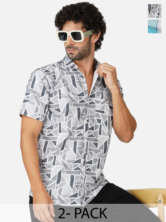 BASE 41 Men Custom Printed Casual Shirt