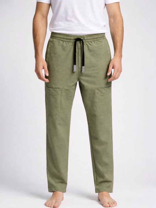 ROLLISTEAR Men Mid-Rise Lounge Pants