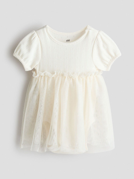 H&M Tulle-Skirt Bodysuit Dress