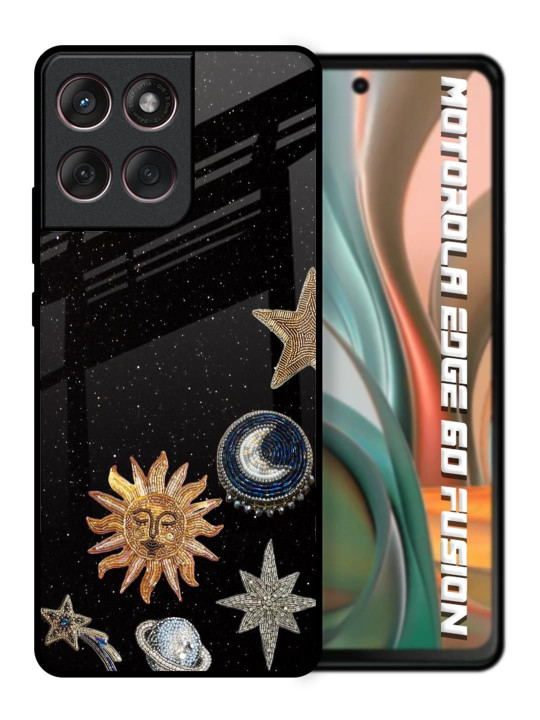 QRIOH Conversational Printed Motorola Edge 60 Fusion Back Case Mobile Accessories