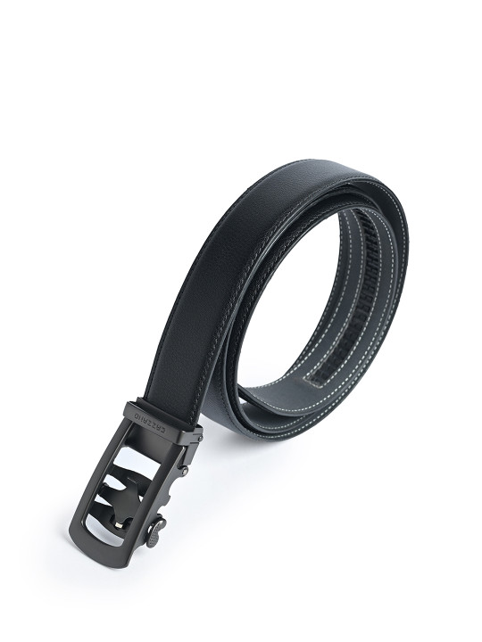 Cazzano Men Textured Leather Belt