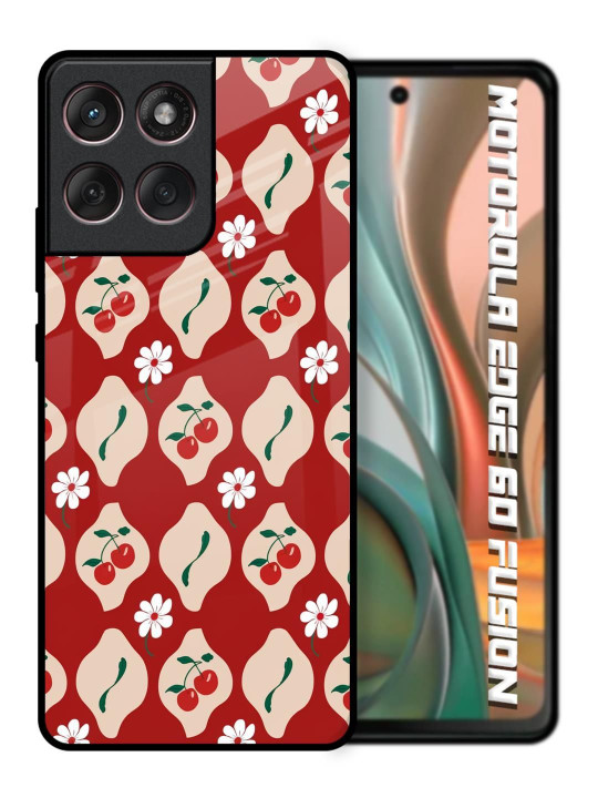 QRIOH Floral Printed Motorola Edge 60 Fusion Back Case Mobile Accessories