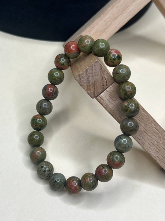Love Rocks Unisex Unakite Bracelet