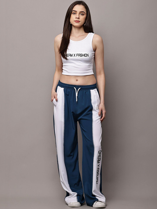 Firdaus Women Regular Fit Colourblocked Training Track Pants
