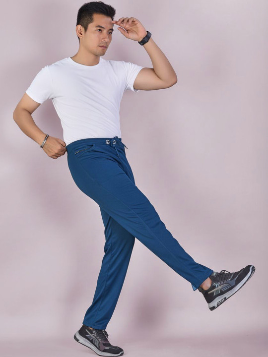 KAIDO Men Regular Fit Textured Training Track Pants