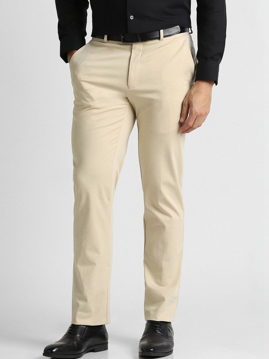 V Dot Men Slim Fit Trousers