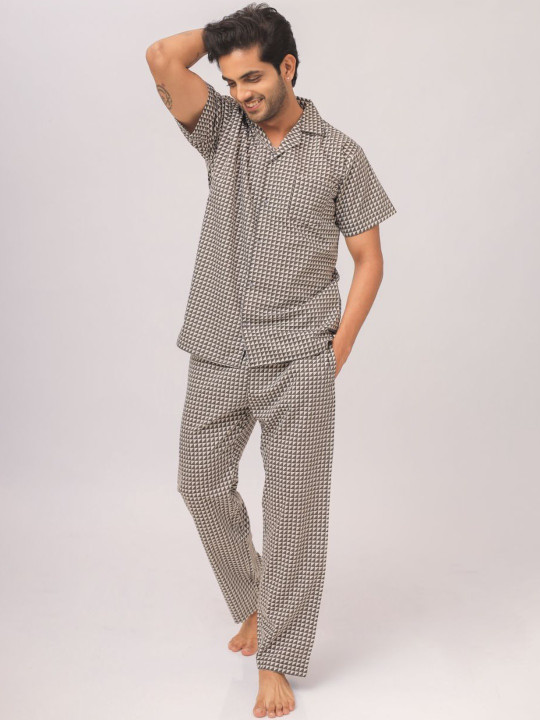 House of Comfort Unisex Printed Night suit