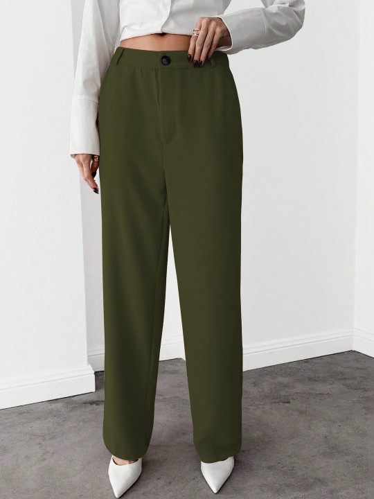 CREZYVEZY Women High-Rise Wrinkle Free Trousers