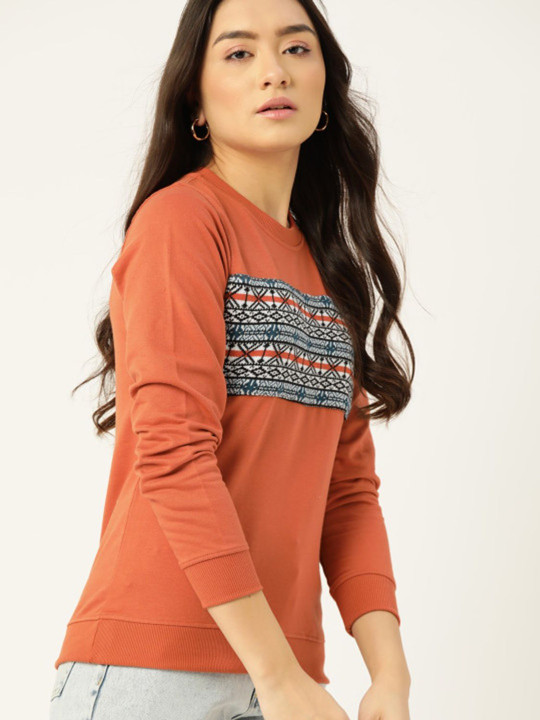 DressBerry Women Printed Sweatshirt