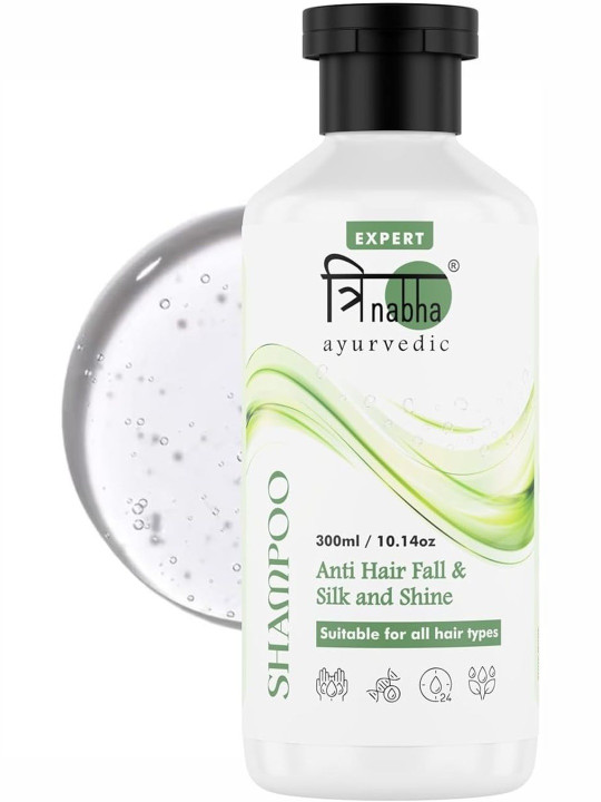 Trinabha Ayurvedic Anti Hair Fall With Silk & Shine Shampoo - 300 ml