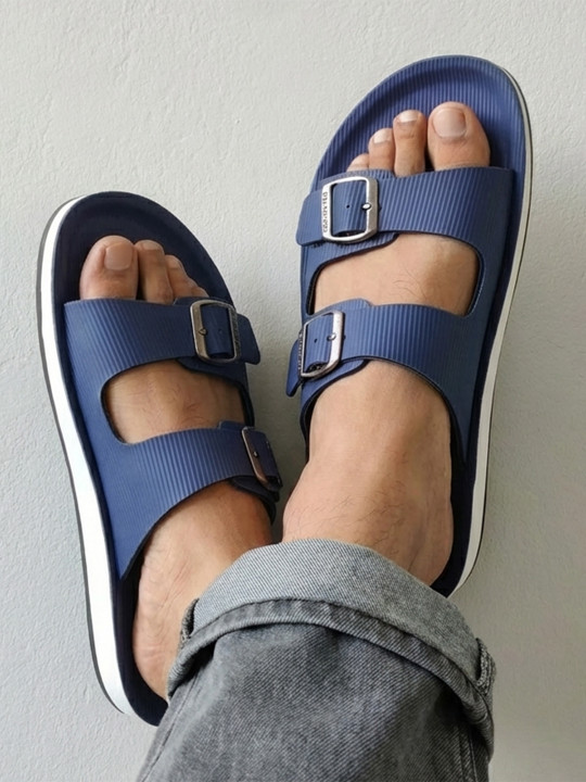 Walkaroo Men PU Comfort Sandals