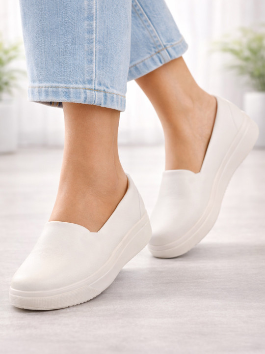 FAUSTO Women Lightweight Comfort Insole Slip-On Sneakers
