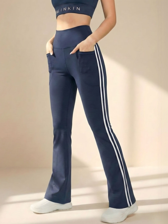 Blinkin High-Rise Flared Ankle-Length Tights