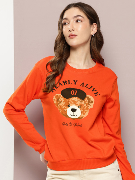 DILLINGER Women's Relaxed Fit Printed Long Sleeve Tshirt