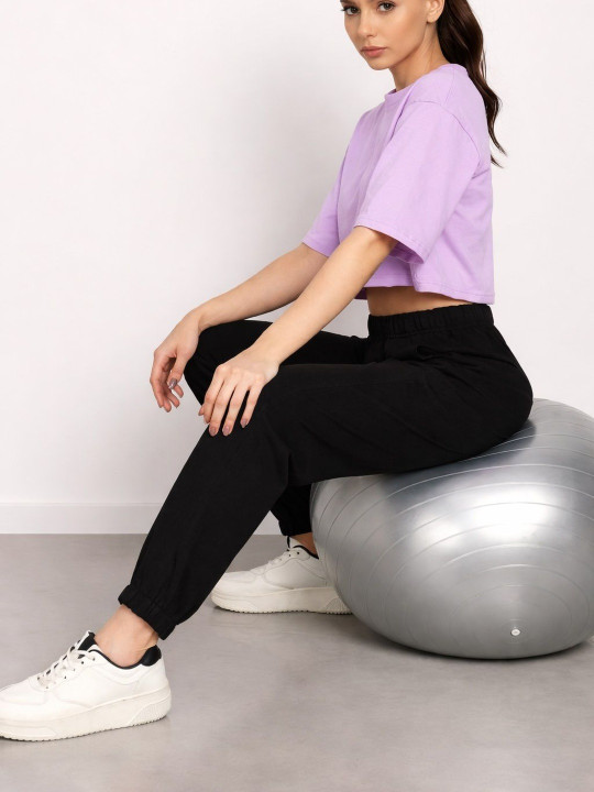 LEGITLOOKS Pack Of 2 Mid-Rise Joggers Lounge Pants