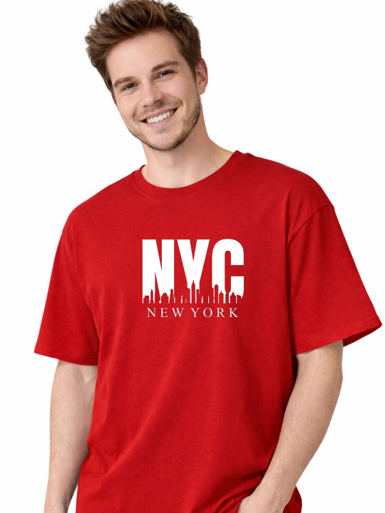 Texllo Men Printed Pure Cotton Dri-FIT T-shirt