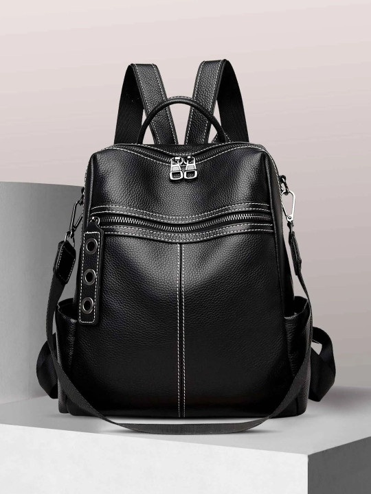 bohobuzz Women Contrast Detail Backpack