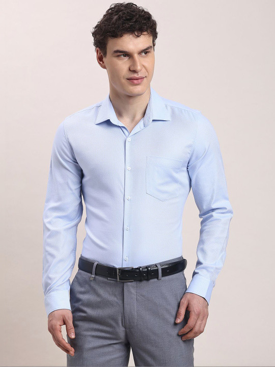 Turtle Men Standard Slim Fit Formal Shirt