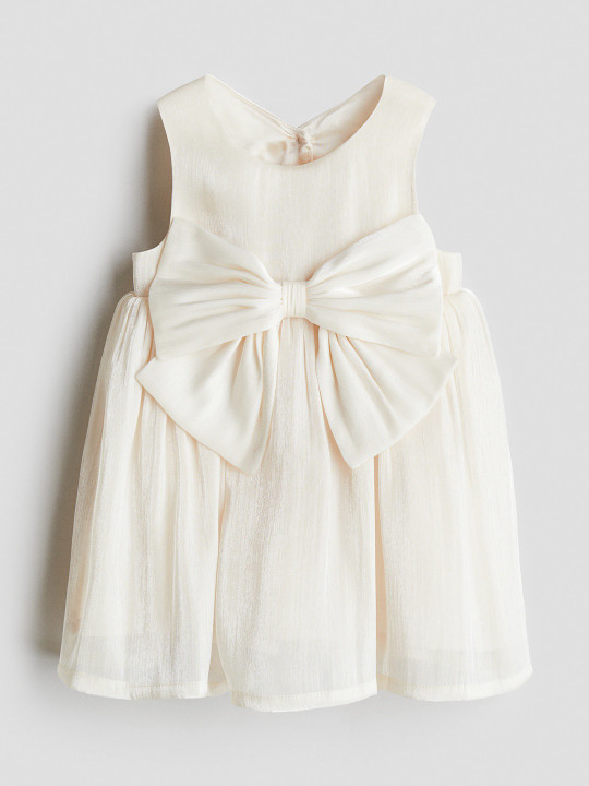 H&M Bow-Detail Organza Dress