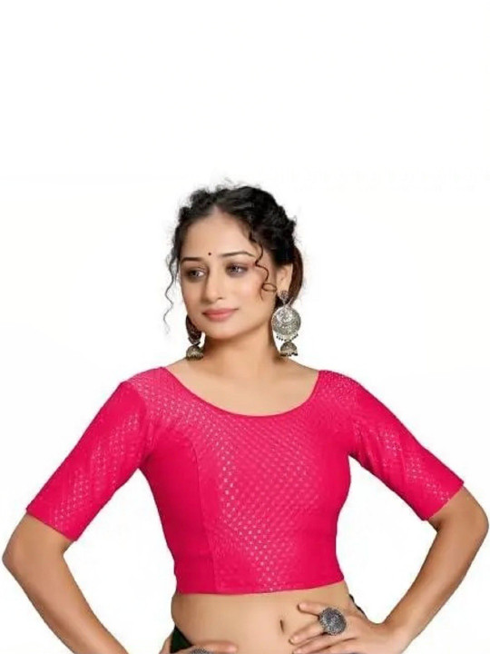 PIKVY Round Neck Stretchable Saree Blouse