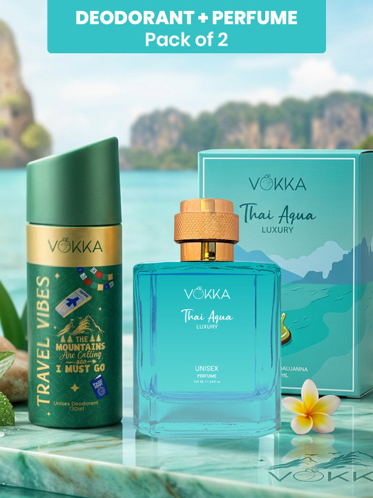 2 Pcs Perfume With Deodorant