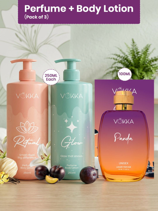 3-Pcs Perfume & Body Lotion
