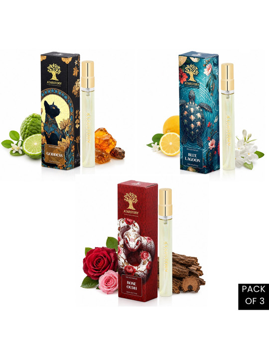3Pcs Eau De Parfum -12 ml Each