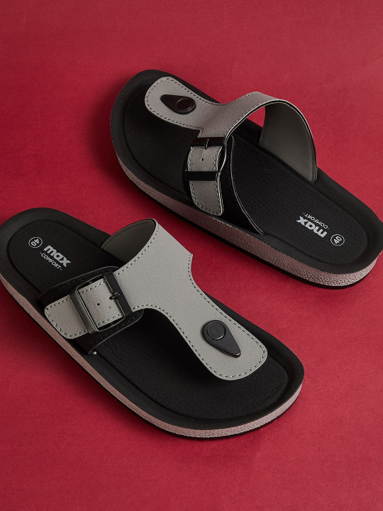 max Men Colourblock T-strap Sandals Sandals