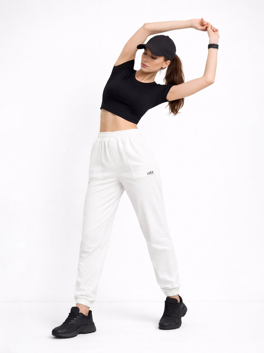 HRX by Hrithik Roshan Women Tapered Fit Brand Logo Training Joggers