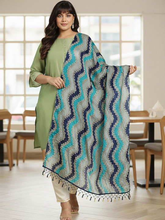 Urban Pallu Striped Dupatta