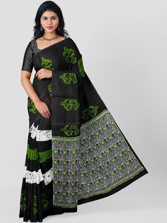 Hastshilpi Printed Mulmul Pure Cotton Sarees