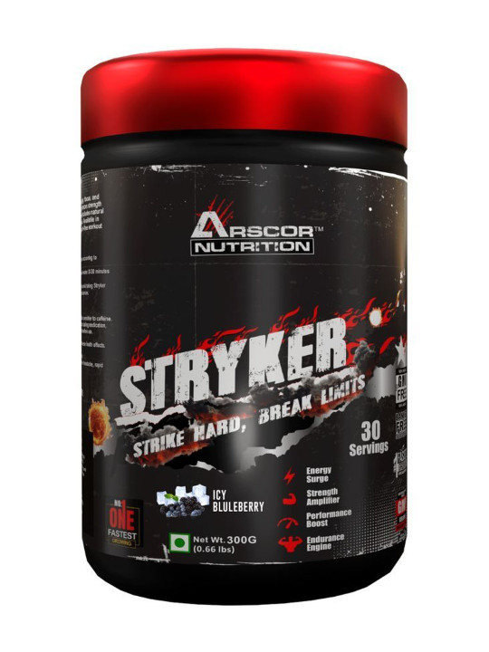 Arscor Nutrition Stryker Pre-Workout -300 g- Ice Blueberry