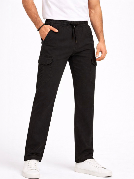 Ygdeal Men Mid-Rise Cotton Jogger Cargo