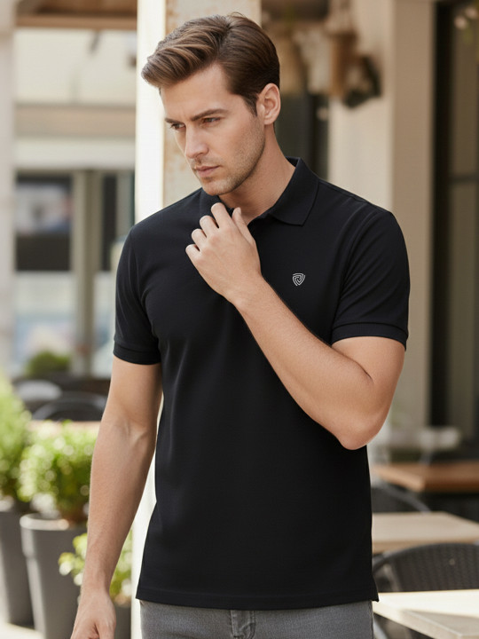 Lux Cozi Polo Collar Lounge Tshirt