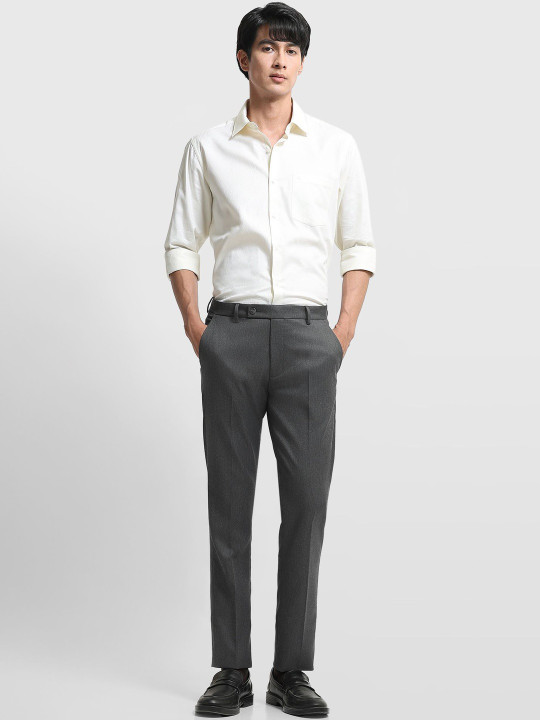 Arrow Men's Heathered Jackson Super Slim Fit Trousers