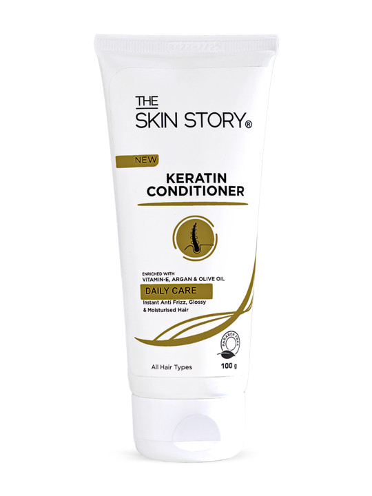 THE SKIN STORY Keratin Smooth Conditioner for Split End & Damage Repair - 100g