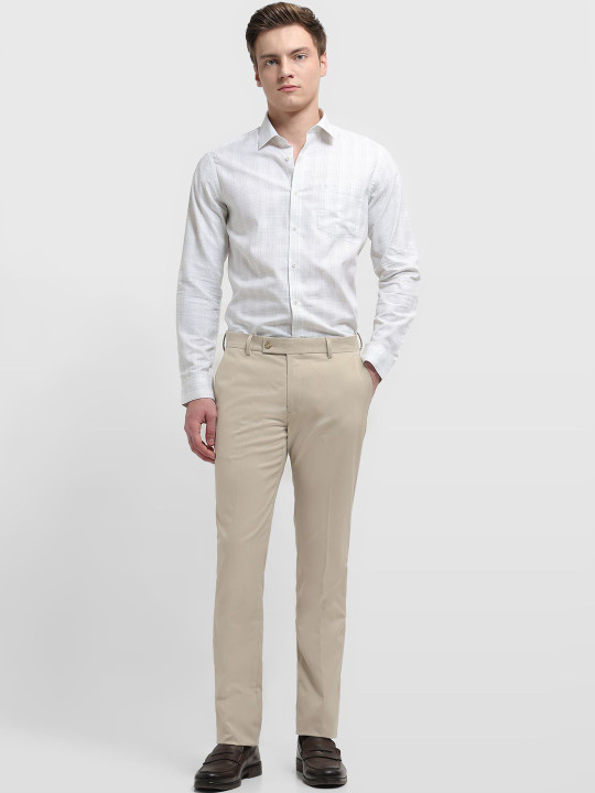 Arrow Men's Dobby Hudson Tailored Fit Trousers