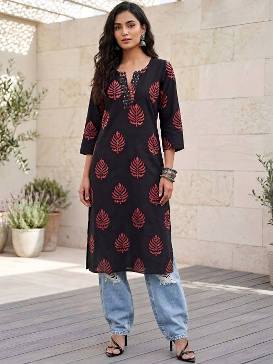 Nayo Women Ethnic Motifs Printed Kurta