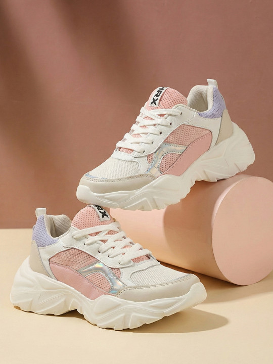 HRX by Hrithik Roshan Women Colourblocked Lightweight Lace-Ups Sneakers