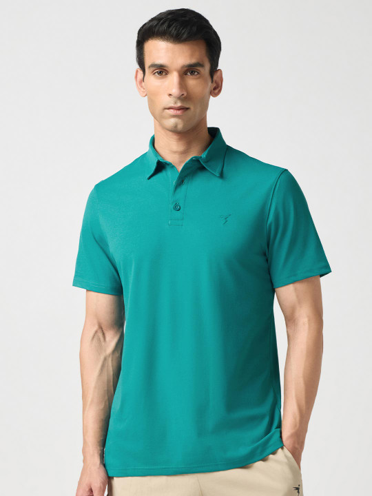 Technosport Polo Collar Rapid-Dry Slim Fit T-shirt