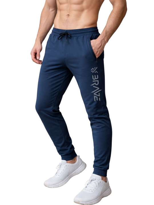 3Colors Men Regular Fit Graphic Print Running Track Pants