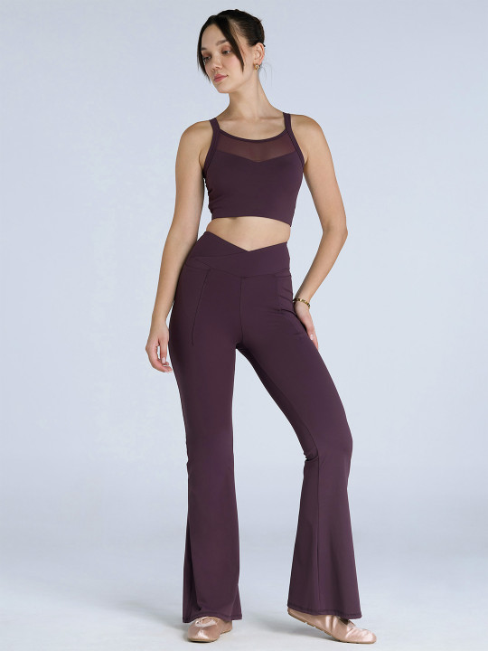 CAVA Women Wine Tall Hourglass Flared Tights